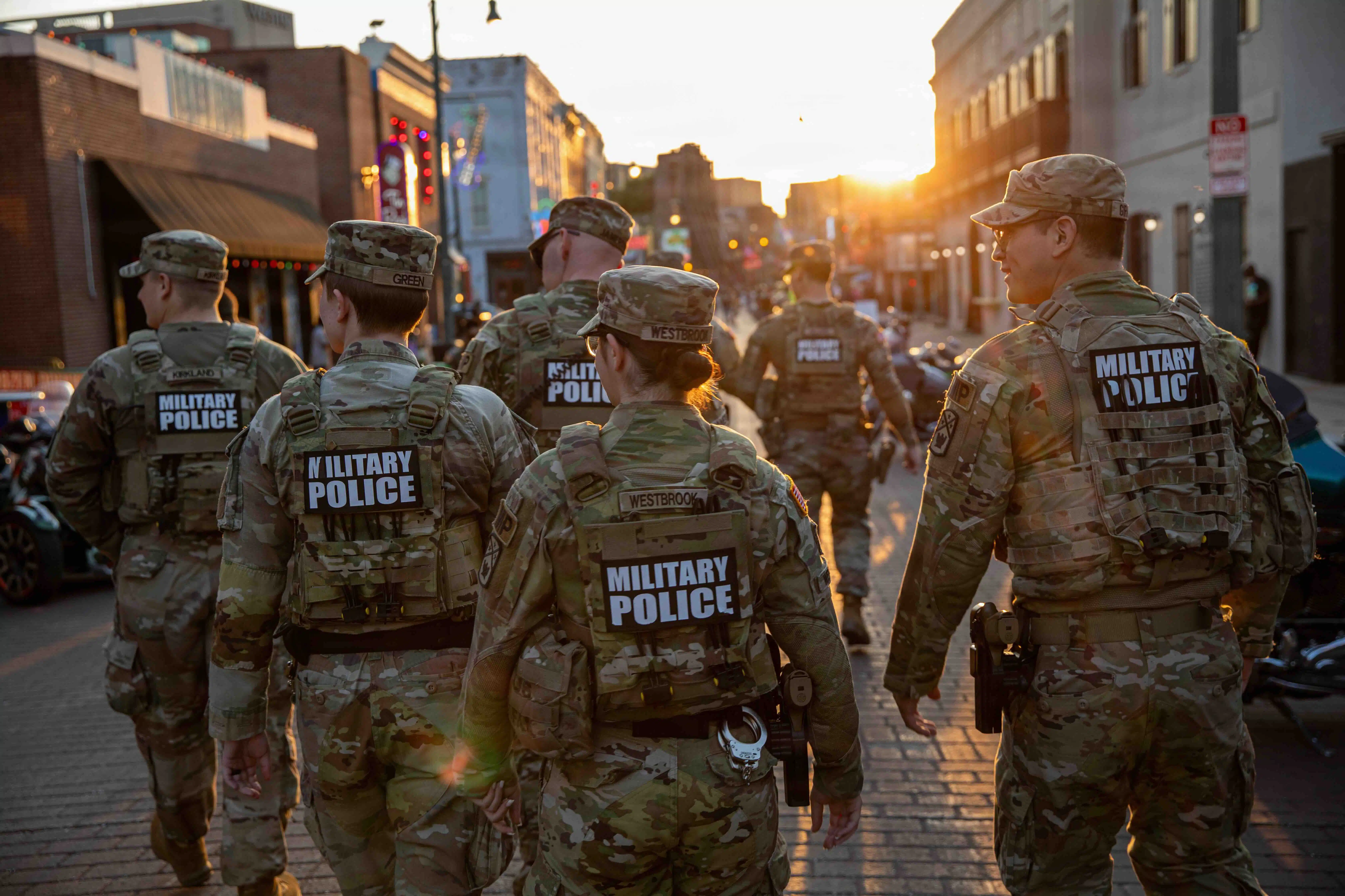 National Guard Troops on Patrol in Memphis Murder Tyrin Johnson