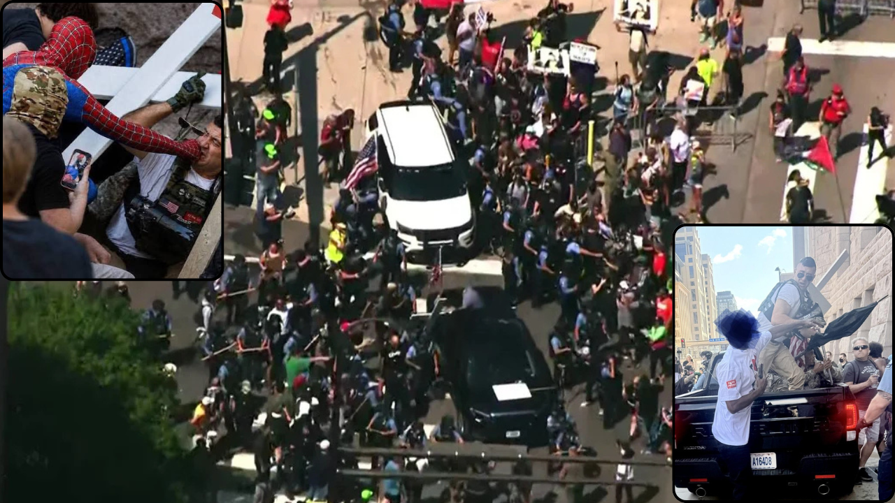 Ultra-Reactionary Provocateur Jake Lang Driven Out of Minneapolis Hate Rally